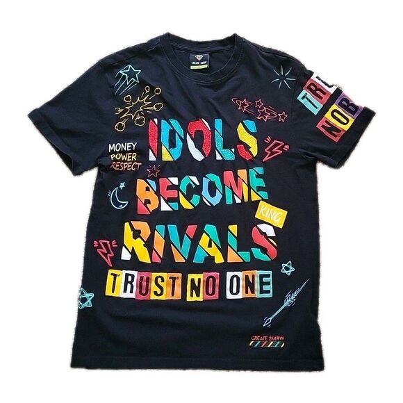 Create 2mrw "Idols Become Rivals" Black T-shirt Men’s Size Small - EUC - Picture 2 of 9